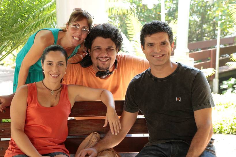 Renata Amaral, Hernane Cardoso, Viviana Rocha e Alexandre Mofati Foto: Maria Soares