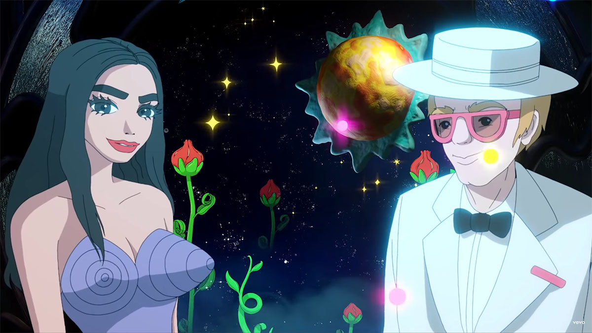 Elton John e Dua Lipa lançam viagem psicodélica - Ultraverso