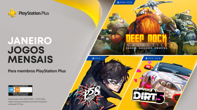 PlayStation Plus janeiro