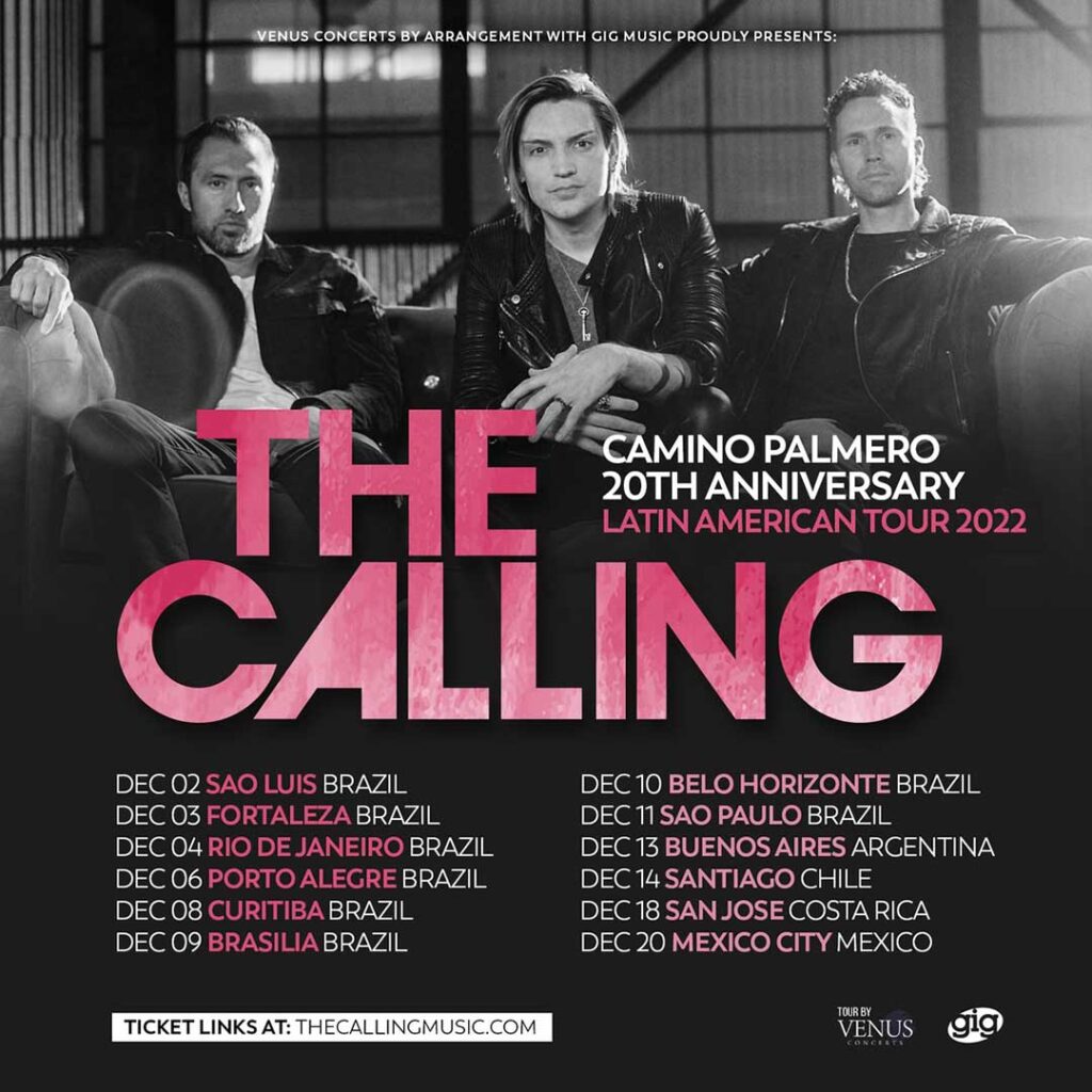 The Calling shows no Brasil datas locais ingressos preços 2022